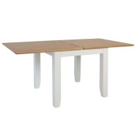 See more information about the Ava Oak Flip Top Extending 4/6 Seat Extending Dining Table White