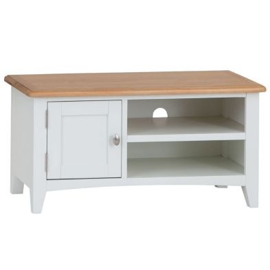 See more information about the Ava Oak 1 Door 2 Shelf TV Unit White