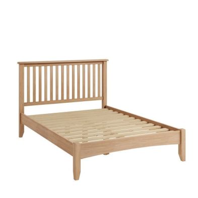 Product photograph of Oxford Oak Double Bed Natural 4 6 X 7ft from QD stores