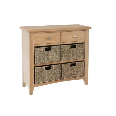 See more information about the Oxford Oak & Wicker 6 Drawer Chest