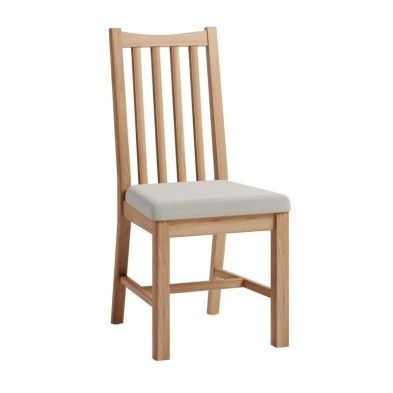 Product photograph of Pair Of Oxford Oak Dining Chairs Natural from QD stores