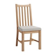See more information about the Pair of Oxford Oak Dining Chairs Natural