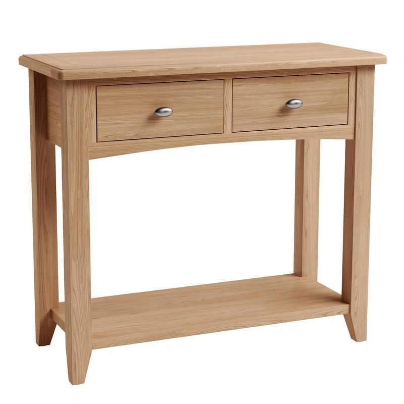 Oxford Oak 2 Drawer Console Table