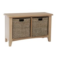 See more information about the Oxford Oak 2 Drawer Hall Bench