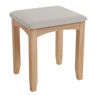 Product photograph of Oxford Oak Dressing Stool Natural from QD stores