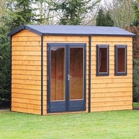See more information about the Shire 10 x 7 Overlap Reverse Apex Garden Studio