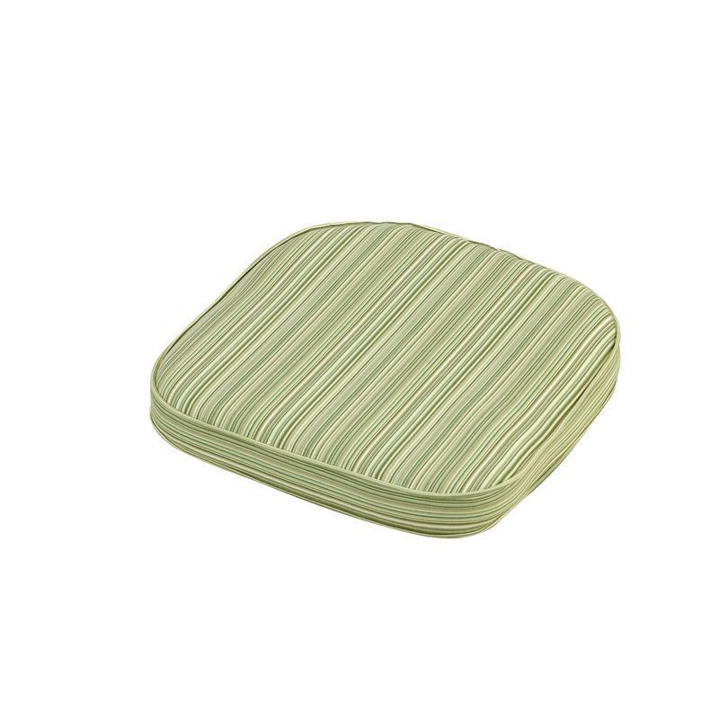 Classic D Pad Garden Cushion - Striped 38 x 41cm