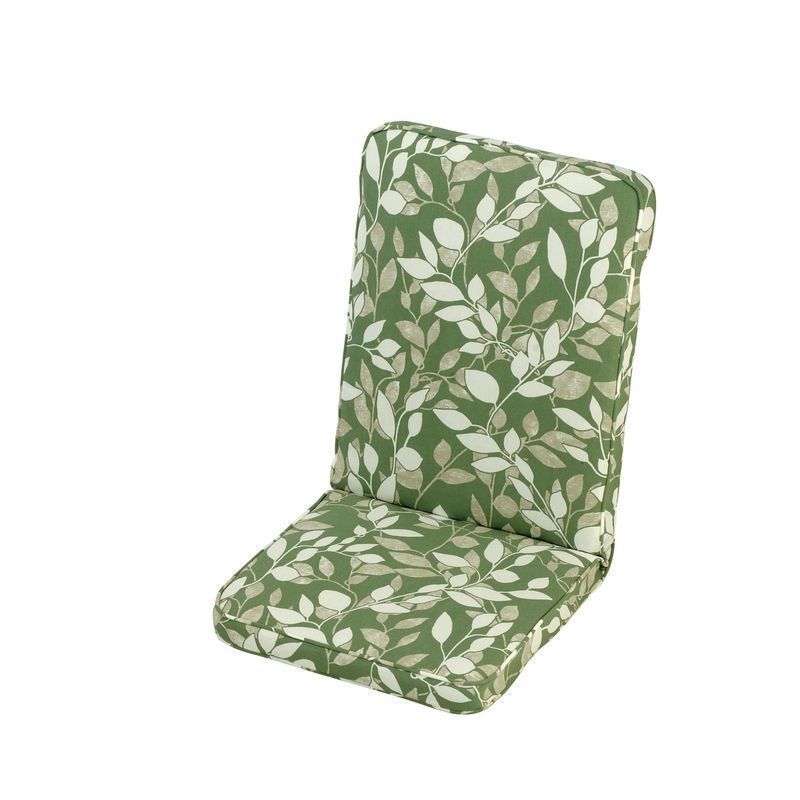 Classic Low Back Garden Cushion - Leaf Design 43 x 97cm