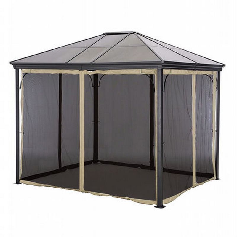 Exquisite Garden Replacement Gazebo Mosquito Curtain by Glendale 3 x 4M
