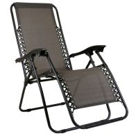 See more information about the Zero Gravity Folding Multi-Position Reclining Lounger - Grey