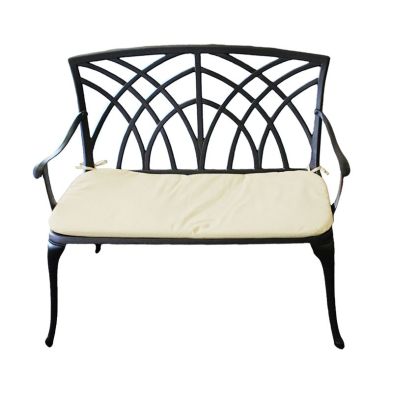 Product photograph of Essentials Garden Bench By Wensum - 2 Seats Cream Cushions from QD stores