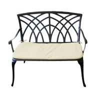 See more information about the Essentials Garden Bench by Wensum - 2 Seats Cream Cushions