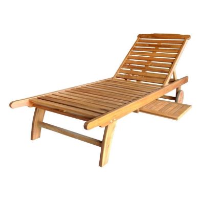 Product photograph of Acacia Wood Garden Lounger Sun Lounger By Wensum from QD stores