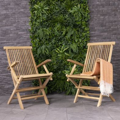 Essentials Garden Chair Set By Wensum 2 Seats