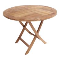 See more information about the Solid Wooden Round Folding 2-4 Seater Garden Table
