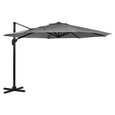 Product photograph of Cantilever Garden Parasol By Wensum - 3 5 X 3 5m Grey from QD stores
