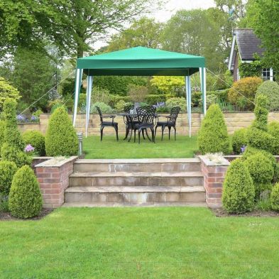 Product photograph of Garden Gazebo By Wensum With A 3 X 3m Green Canopy from QD stores