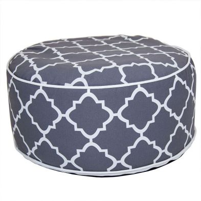 Product photograph of Wensum Inflatable Foot Stool Grey from QD stores