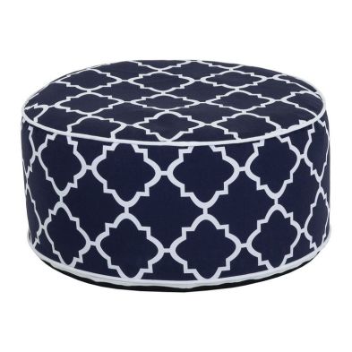Product photograph of Wensum Inflatable Foot Stool Navy Blue from QD stores
