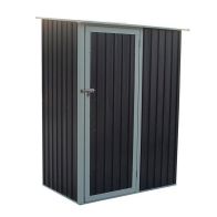 See more information about the Bentley Metal Garden Storage Shed Grey 4.7x3ft