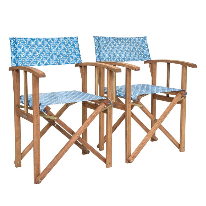 Pair Of Folding Wooden Directors Chairs, Wooden Folding Directors Chairs Uk