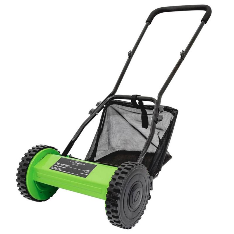 Wensum Hand Push Lawn Mower 30cm Cutting Width Grass Collection Bag - Buy  Online at QD Stores