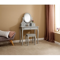 See more information about the Grace 3 Drawer Dressing Table Set Grey