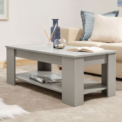 Product photograph of Ember Extending Coffee Table Grey 1 Shelf 105cm from QD stores