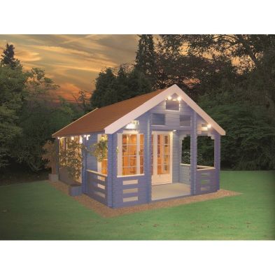 Product photograph of Shire Glentress 12 9 X 17 8 Apex Log Cabin - Premium 70mm Cladding Tongue Groove from QD stores