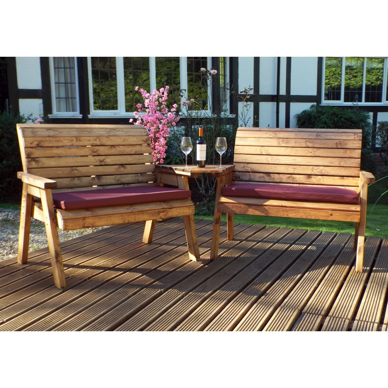 Charles Taylor Tete A 4 Seat Garden Bench At Qd S - 2 Seater Wooden Garden Bench With Table