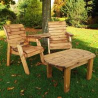 See more information about the Scandinavian Redwood Garden Tete a Tete by Charles Taylor - 2 Seats