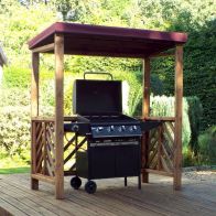 See more information about the Scandinavian Redwood Garden BBQ Shelter by Charles Taylor Burgundy