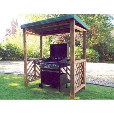 Product photograph of Scandinavian Redwood Garden Bbq Shelter By Charles Taylor Green from QD stores