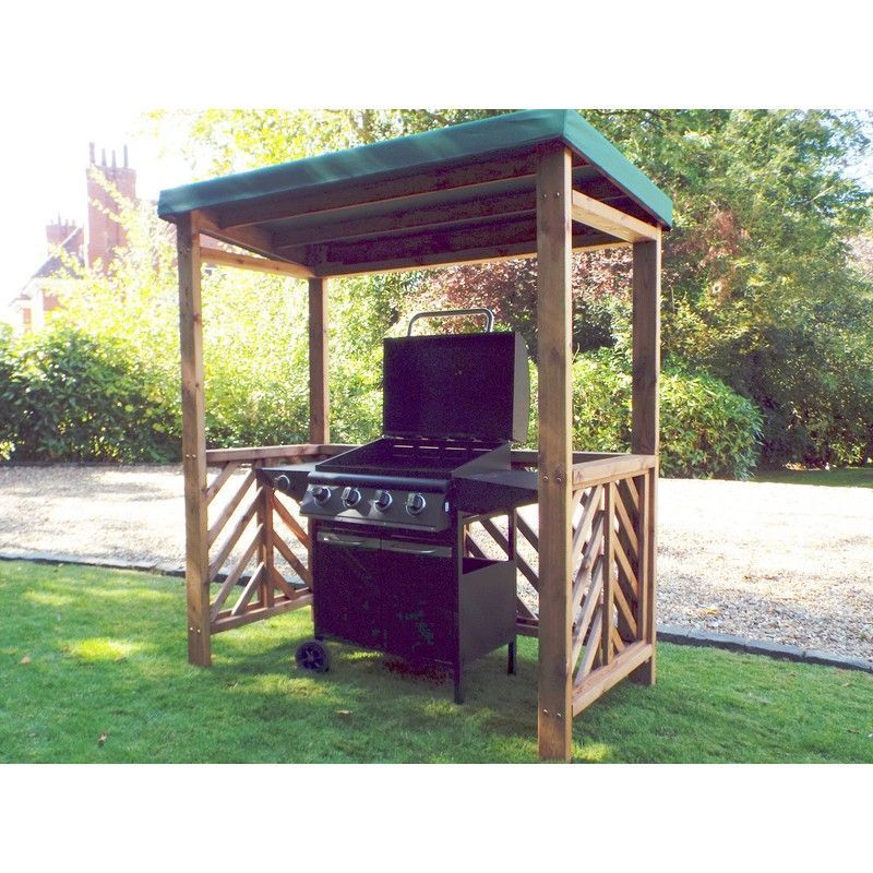 Scandinavian Redwood Garden BBQ Shelter by Charles Taylor Green
