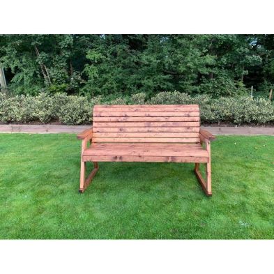 Product photograph of Scandinavian Redwood Garden Bench By Charles Taylor - 3 Seats from QD stores