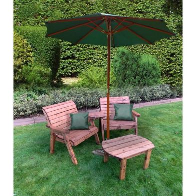 Outsunny Set of 2 Garden Sun Lounger Outdoor Reclining Seat Cushioned Seat