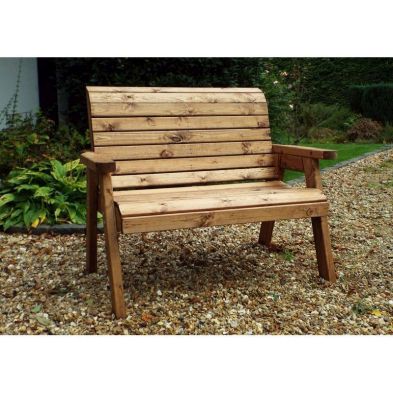 Product photograph of Scandinavian Redwood Garden Bench By Charles Taylor - 2 Seats from QD stores