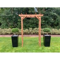 See more information about the Scandinavian Redwood Garden Arch by Charles Taylor