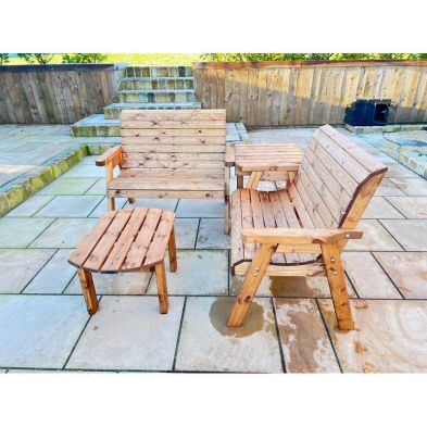 Product photograph of Burghley Garden Furniture Set By Charles Taylor - 4 Seats from QD stores