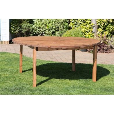 Product photograph of Scandinavian Redwood Garden Circular Table By Charles Taylor from QD stores