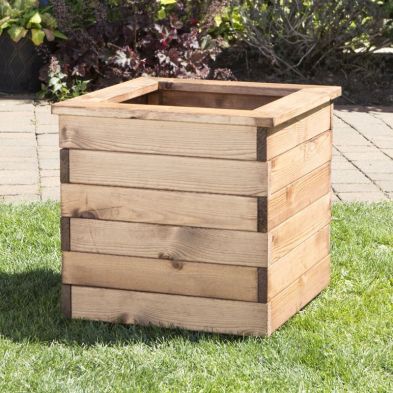 See more information about the Large Square Scandinavian Redwood Garden Planter