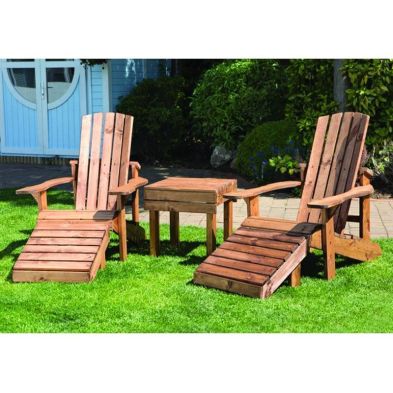 Scandinavian Redwood Garden Relaxer Set By Charles Taylor 2 Seats