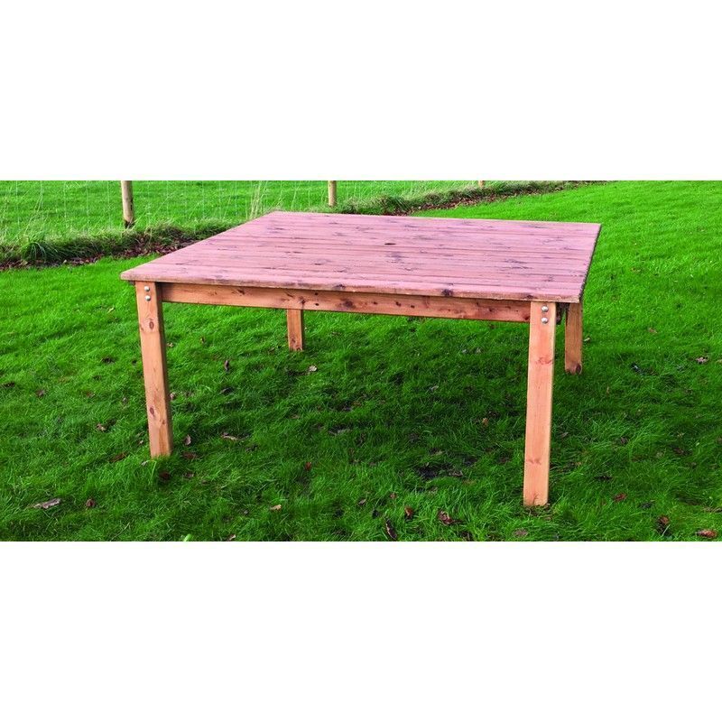 Scandinavian Redwood Garden Square Table by Charles Taylor