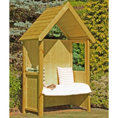 See more information about the Shire Hebe Pressure Treated Garden Arbour 5' x 3'