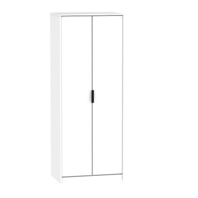 Product photograph of Drayton Tall Wardrobe White 2 Doors from QD stores
