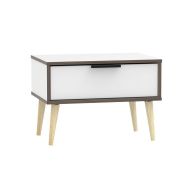 See more information about the Drayton Side Table Natural & White 1 Drawer
