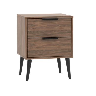 Product photograph of Drayton Side Table Brown 2 Drawers from QD stores