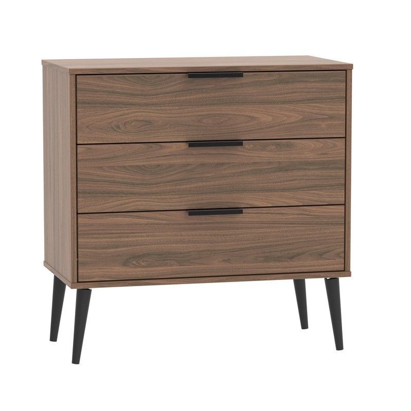 Drayton Chest of Drawers Brown 3 Drawers