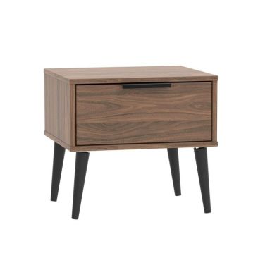 Product photograph of Drayton Side Table Brown 1 Drawer from QD stores