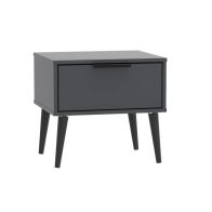 See more information about the Drayton Side Table Black 1 Drawer